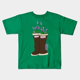 Paper Rain boot Fireweed Kids T-Shirt